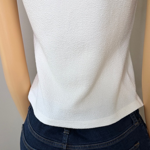 Maeve by Anthropologie White Textured Square Neck Top, New With Tags,White Knit - Picture 8 of 16